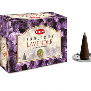 HEM Precious Lavender Incense Cones 70 Incense